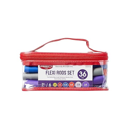 Miniatura 9 de Red by Kiss Flexi Rods - Rizador de pelo sin calor para rizos glamorosos de los años 90, ondas de playa, antideslizantes, estilizador de sueño (10