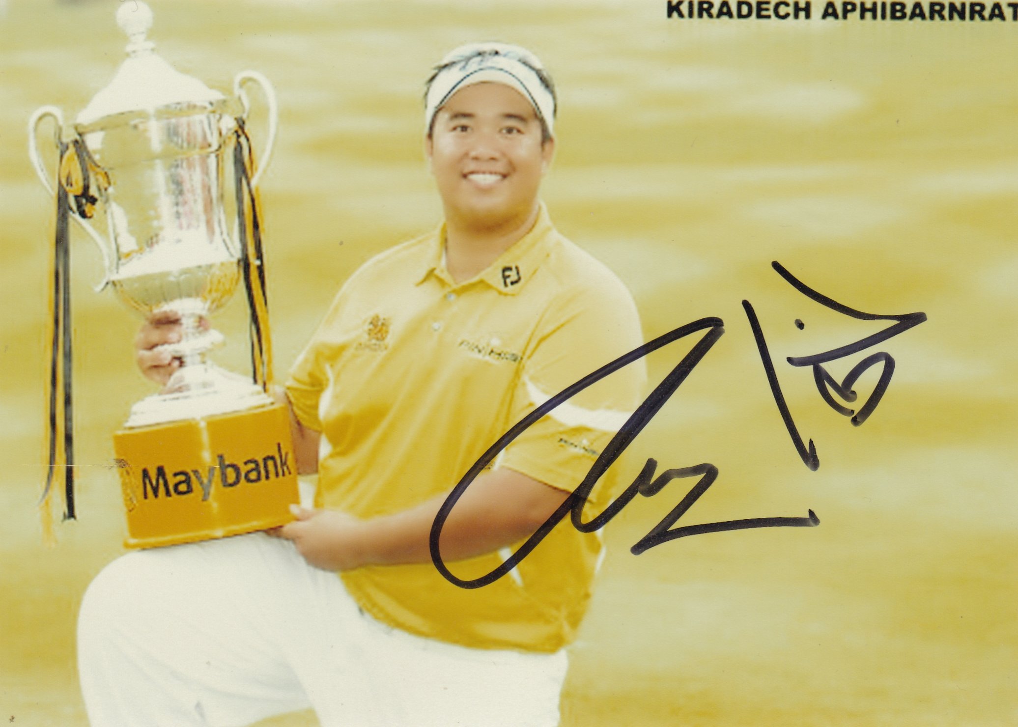 Autographed Photo of Golf Player Kiradech Aphibarnrat Thailand-picture-50