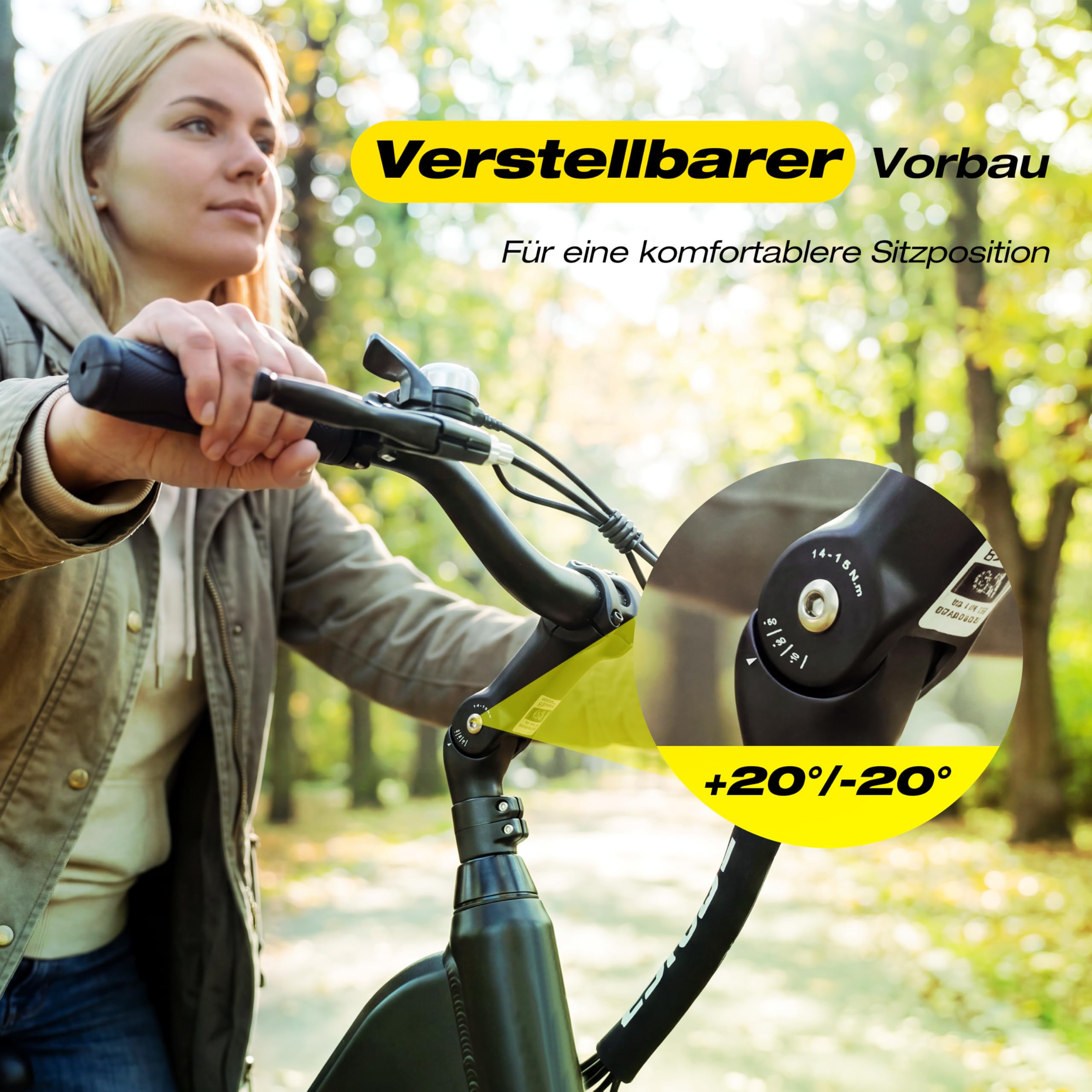 ESKUTE 26 Zoll E-Bike für Herren & Damen,C202 Elektrofahrrad mit 48V 17,5Ah Akku, 250W Motor, 7-Gang-Schaltung, LCD-Display, bis zu 110 km Reichweite, 25 km/h City Trekking E Bike für Erwachsene