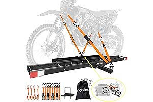 Mockins Premium Motorcycle Hitch Carrier: Haul Bikes Safely & Effortlessly