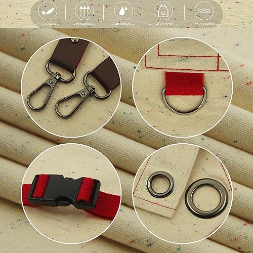 Miniatura 4 de Delantales artísticos infantiles para pintura, jardinería, cocina, múltiples bolsillos, bata para niños y niñas, impermeable (de 6 a 12 años)