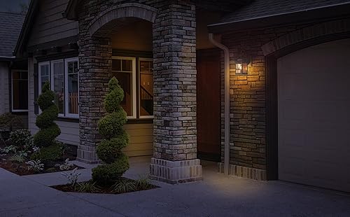 Miniatura 2 de Globe Electric HZ-4144-AZ Dual Brite Luz decorativa regulable activada por movimiento, 120 Vac, 100 W, 60 Hz, 30 pies, 150 grados, bronce antiguo,