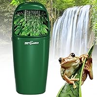REPTIZOO Reptile Waterfall Fountain: Automatic Drinking Dispenser for Chameleons, Bearded Dragons, Geckos - 800ml Quiet Pump