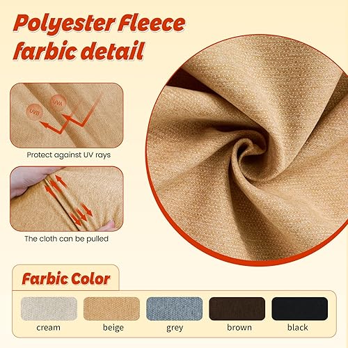 Miniatura 3 de Cojín de banco para interiores y exteriores con velcro, antideslizantes, para muebles de patio, cojines gruesos y duraderos para silla de piano para