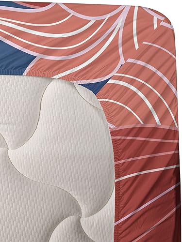 Miniatura 3 de Ambesonne Narwhal Sheet Set, Love Themed Sketch Illustration with Arctic Whale Bird and Floral Arrangement, Fitted and Flat Sheet with Pillowcases