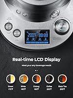 Vista 3 de Tetera eléctrica, tetera con infusor extraíble, 9 programas de preparación preestablecidos con control de temperatura, 2 horas de mantenimiento