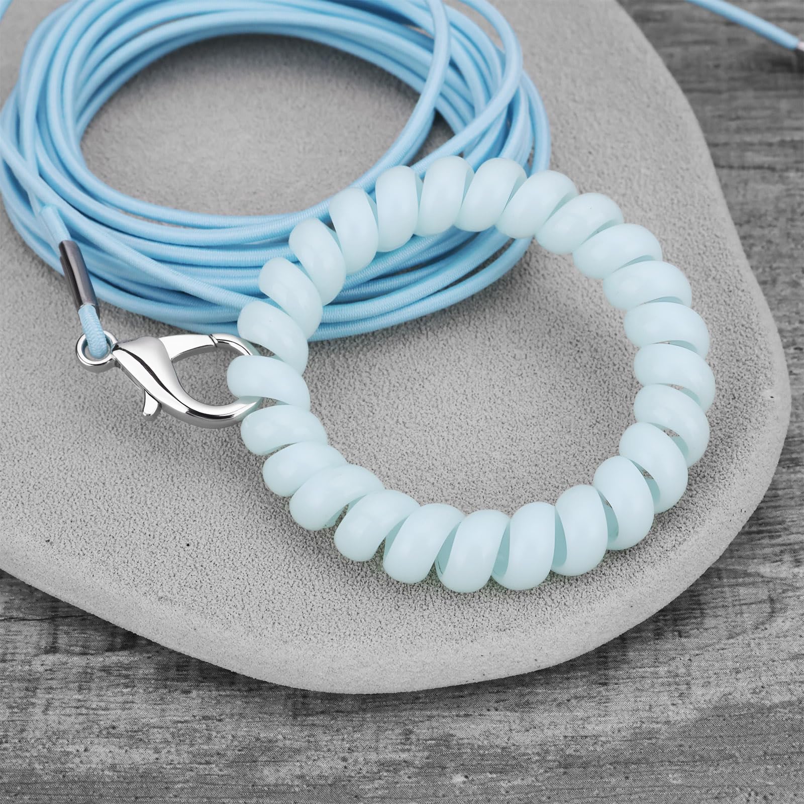 Harnais pour oiseaux avec anneau 4 # Bleu 3 m
