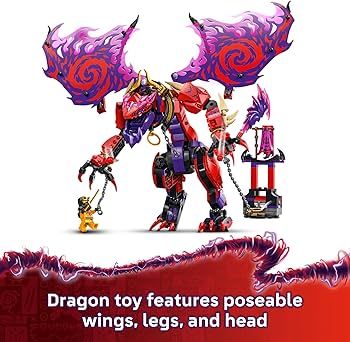 Amazon.com: LEGO NINJAGO Thunderfang Dragon of Chaos Building Toy