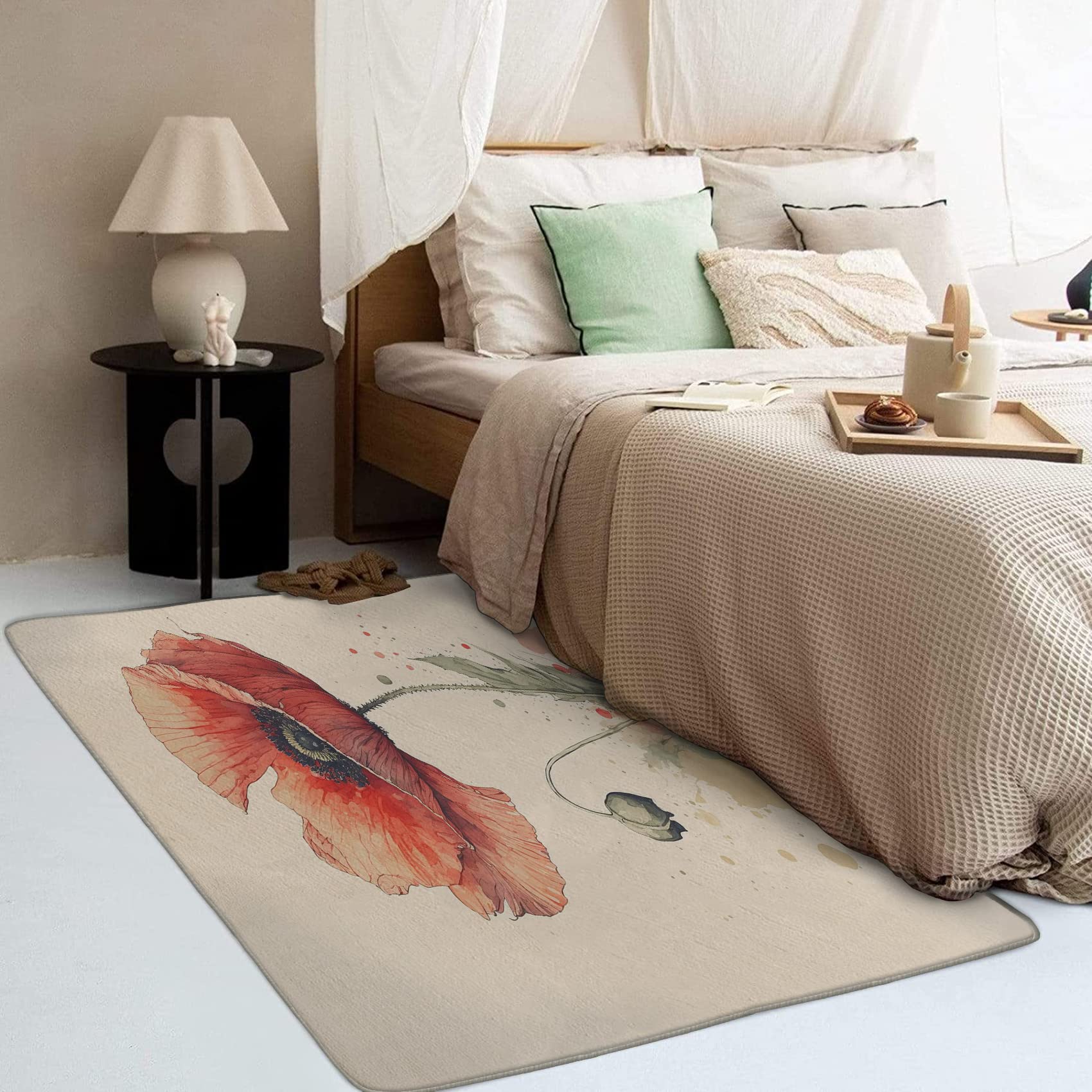 PO RUG ※dan 2' X 3' Blue Taupe Grey Green Rust Tan Beige And Gold