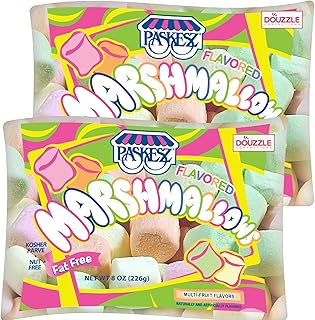 DOUzzle Large Multi-Fruit Flavored Marshmallows - Big Soft Marshmallows ...