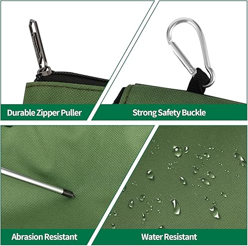 Miniatura 3 de Bolsa de herramientas con cremallera, bolsa de herramientas pequeña de 12 pulgadas, bolsa de almacenamiento multiusos, bolsa de herramientas de