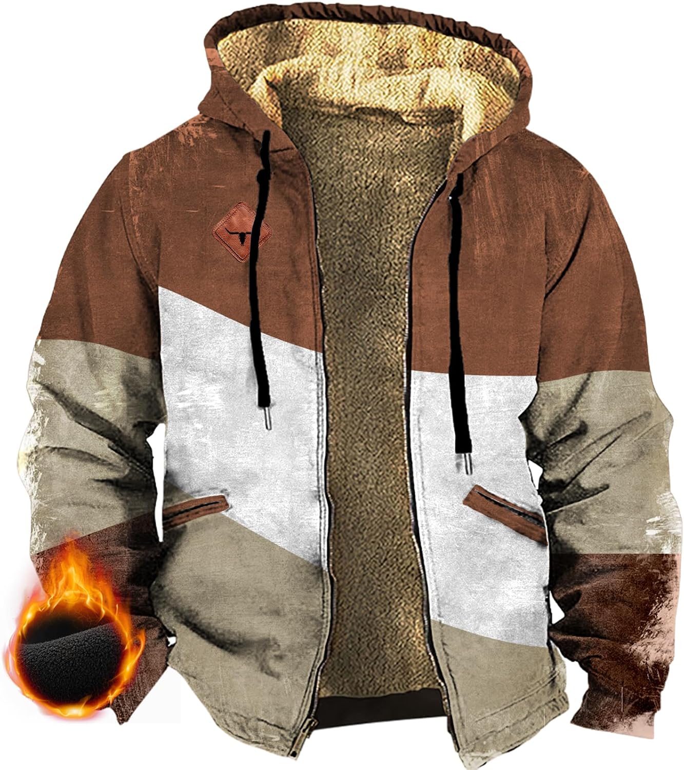 Winter Jackets For Men Western Zip Up Big And Tall Lightweight Corduroy Hooded Fleece Hoodies With Pockets
