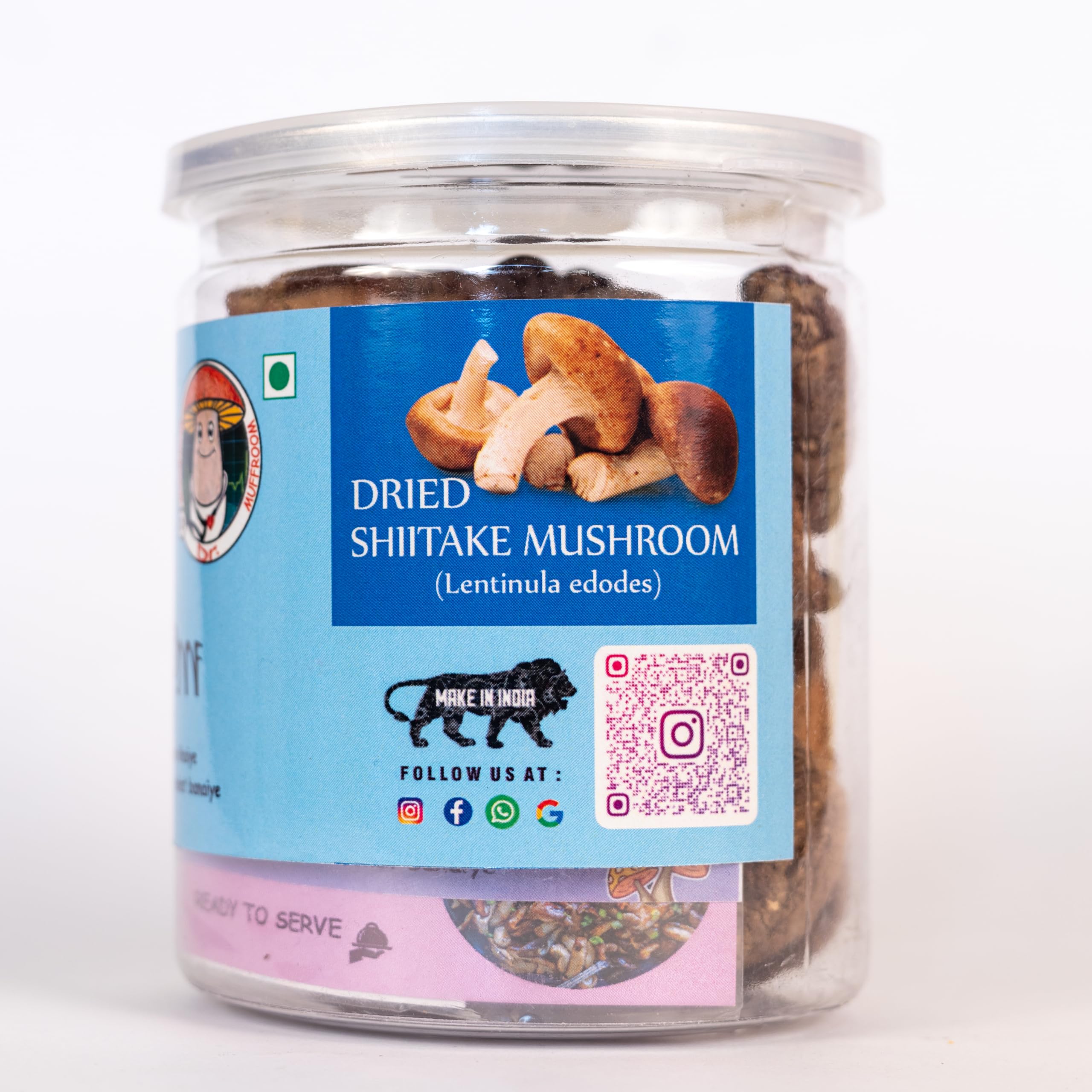 Dr.Muffroom Dried Shiitake Mushroom || Cholesterol Free || Heart-Healthy || Versitile Culinary Delight || Umami Blast || 100% Natural Organically Dried Mushrooms || 50 Grams 2