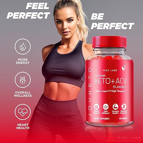 Miniatura 5 de Gomitas Joy Keto ACV para pérdida de peso avanzada, digestión mejorada, bloqueador de carbohidratos, vitamina B12 (60 gomitas)