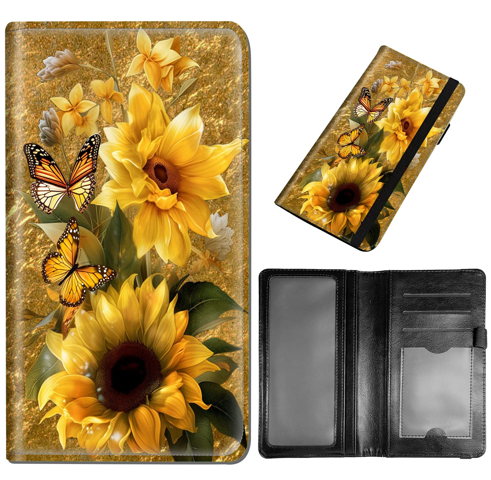 DEGDFSGR Checkbook Cover - Premium Leather Standard Duplicate Register Check Card Book Holder Wallet with RFID Blocking Function for Men and Women,