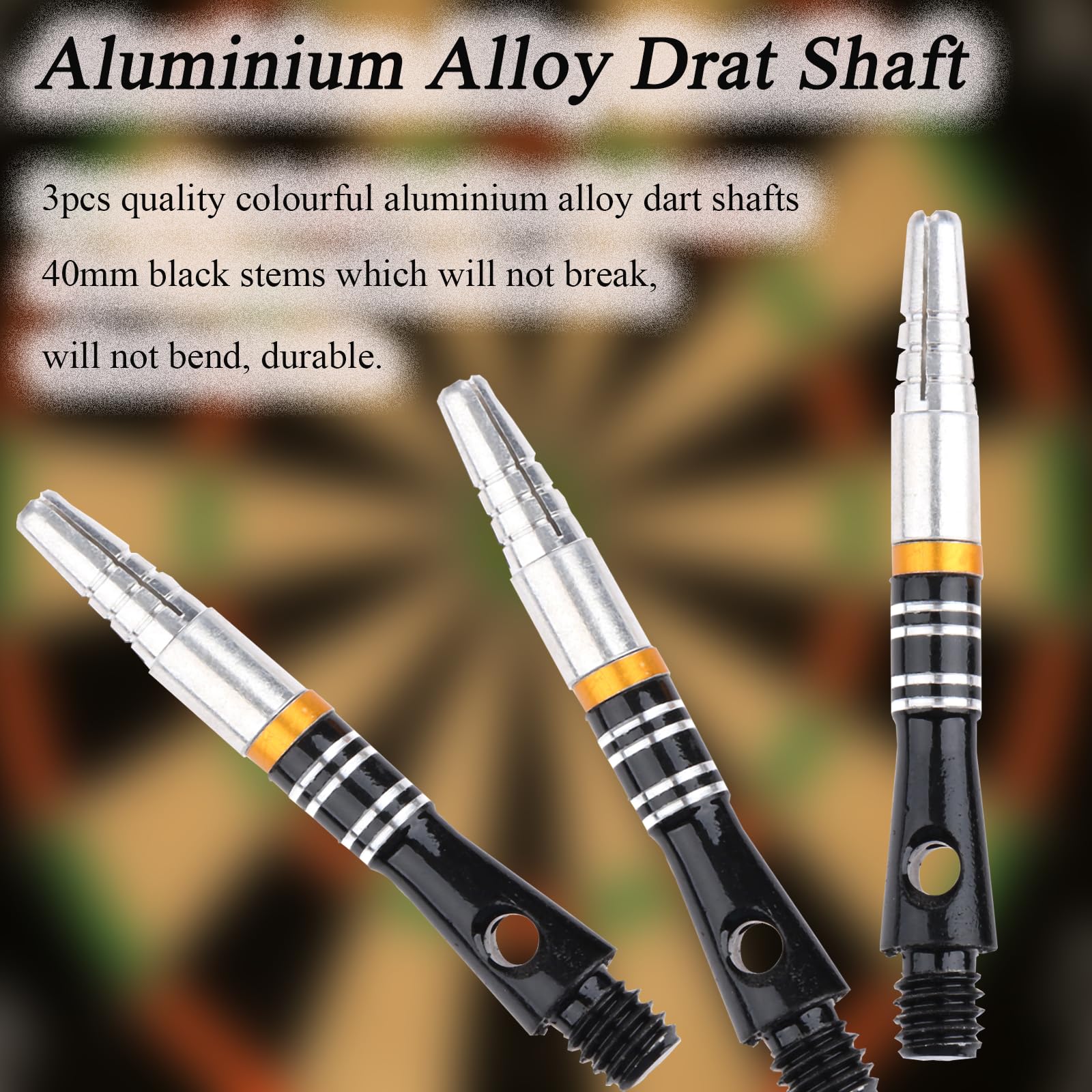 Yetaha 3 pz Drat Albero Stelo 40mm Alluminio Lega Alberi Professionali Darts Sport Alberi Steli Accessori Metallo Pratica