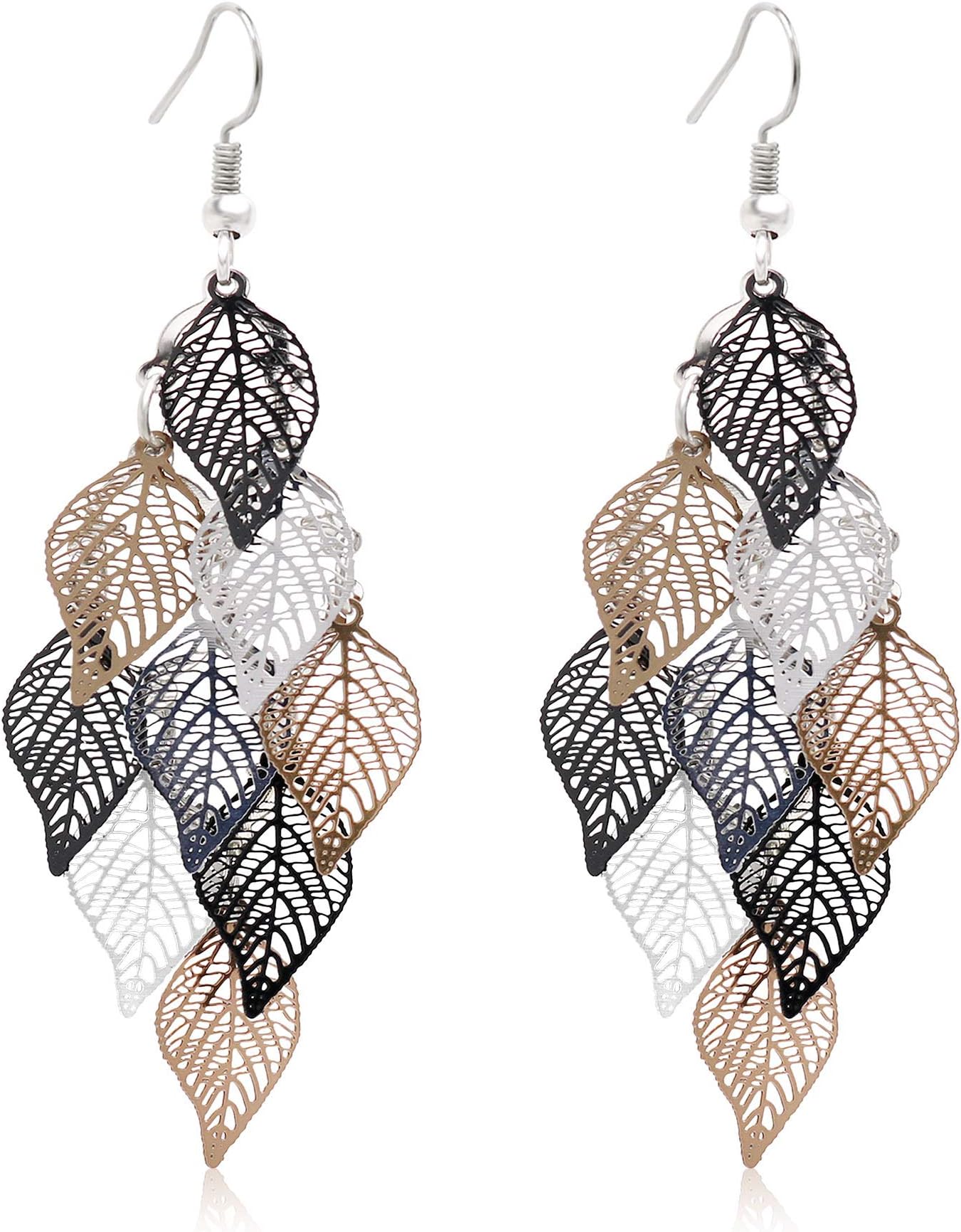 Dangle Earrings for Women Handmade Boho Super Lightweight Chandelier Dangle Drop Earring Gold Silver Plated