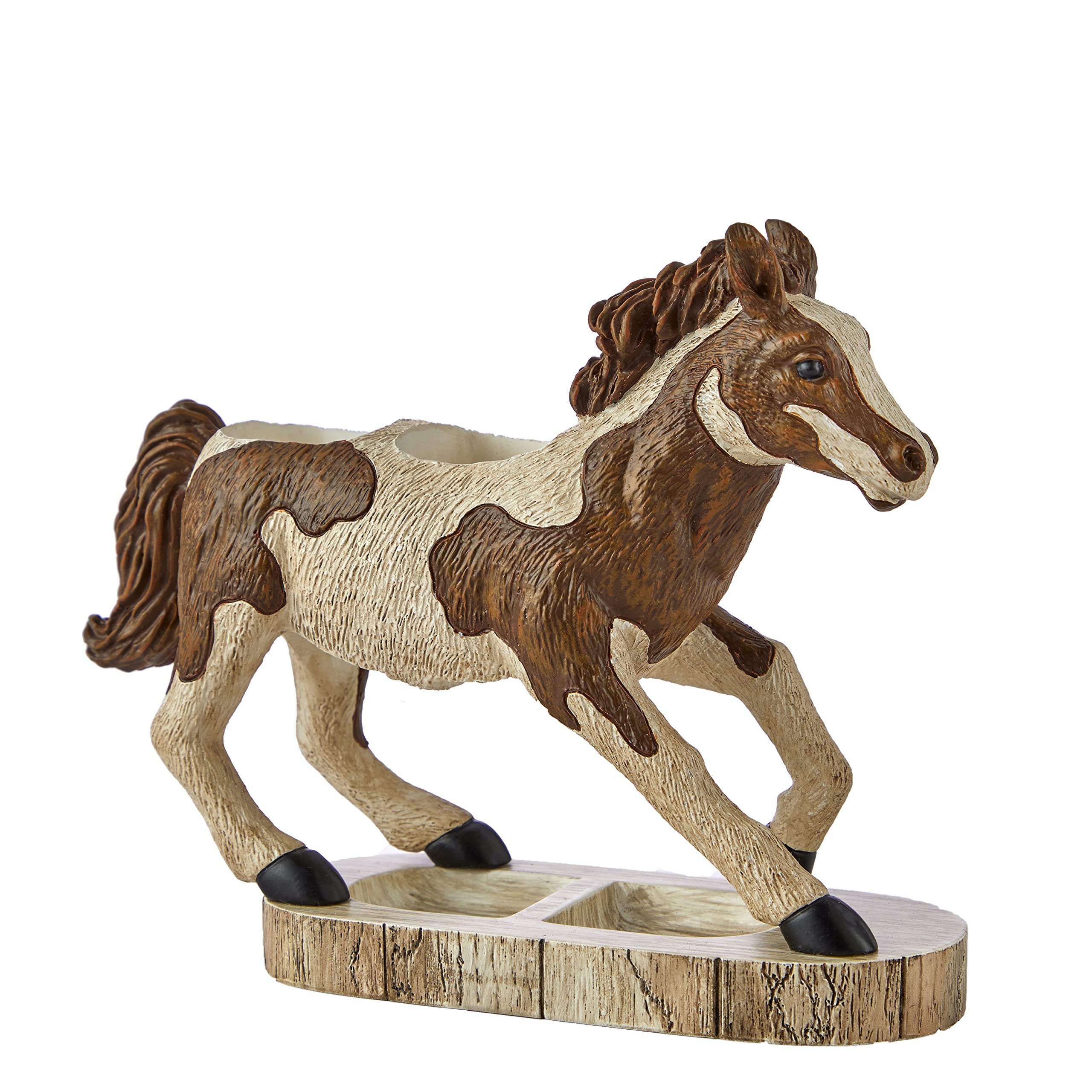 SKL Home by Saturday Knight Ltd. Horse Country Toothbrush Holder,Brown