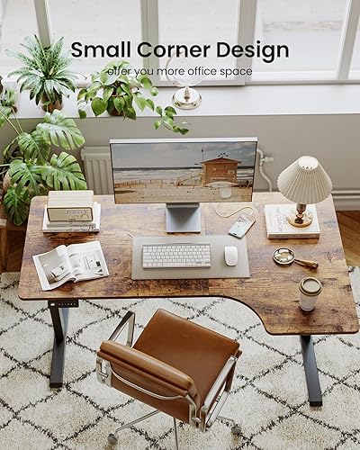 Miniatura 31 de FEZIBO - Escritorio eléctrico ajustable para trabajar sentado o de pie, 40 x 24 pulgadas, para oficina en casa, escritorio ergonómico para Negro