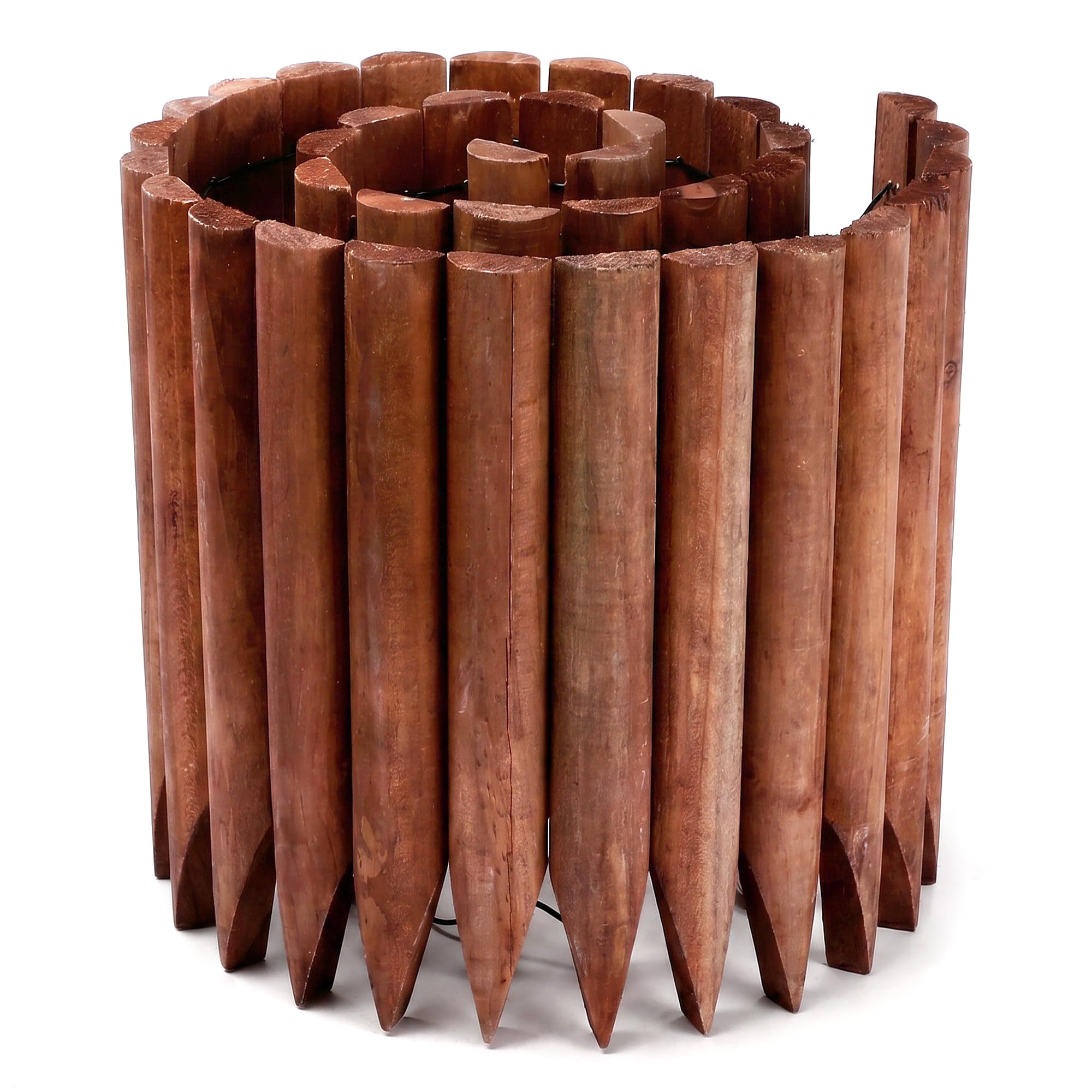 Bordure de Jardin Bois Clôture Flexible pour Jardin