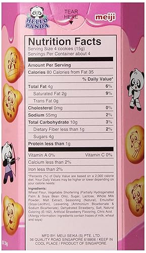 Miniatura 6 de Meiji Hello Panda Cookies-L fresa 91 onzas