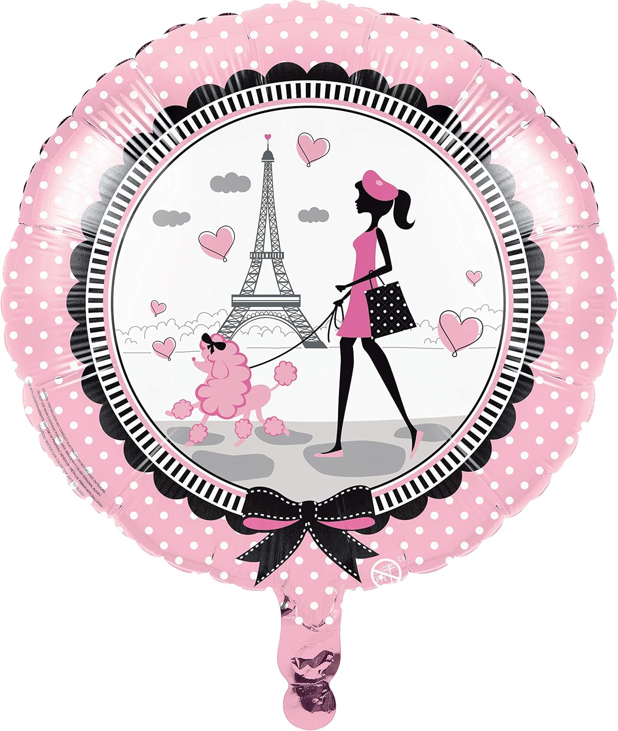 Creative Converting 45584 Paris Party Balloon, Any, Multicolor : Home & Kitchen