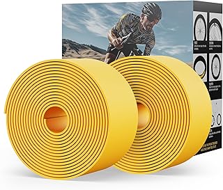 2 Pack Road Bicycle Tire Liner,Flat Tire Protection Strip for Bike, Bicycle, MTB, Road Bike, E-Bike, Scooter & Lawn Mower, Fits 10"-29" Inner Tubes, Lightweight Tire Guard for Inner Tube Protection