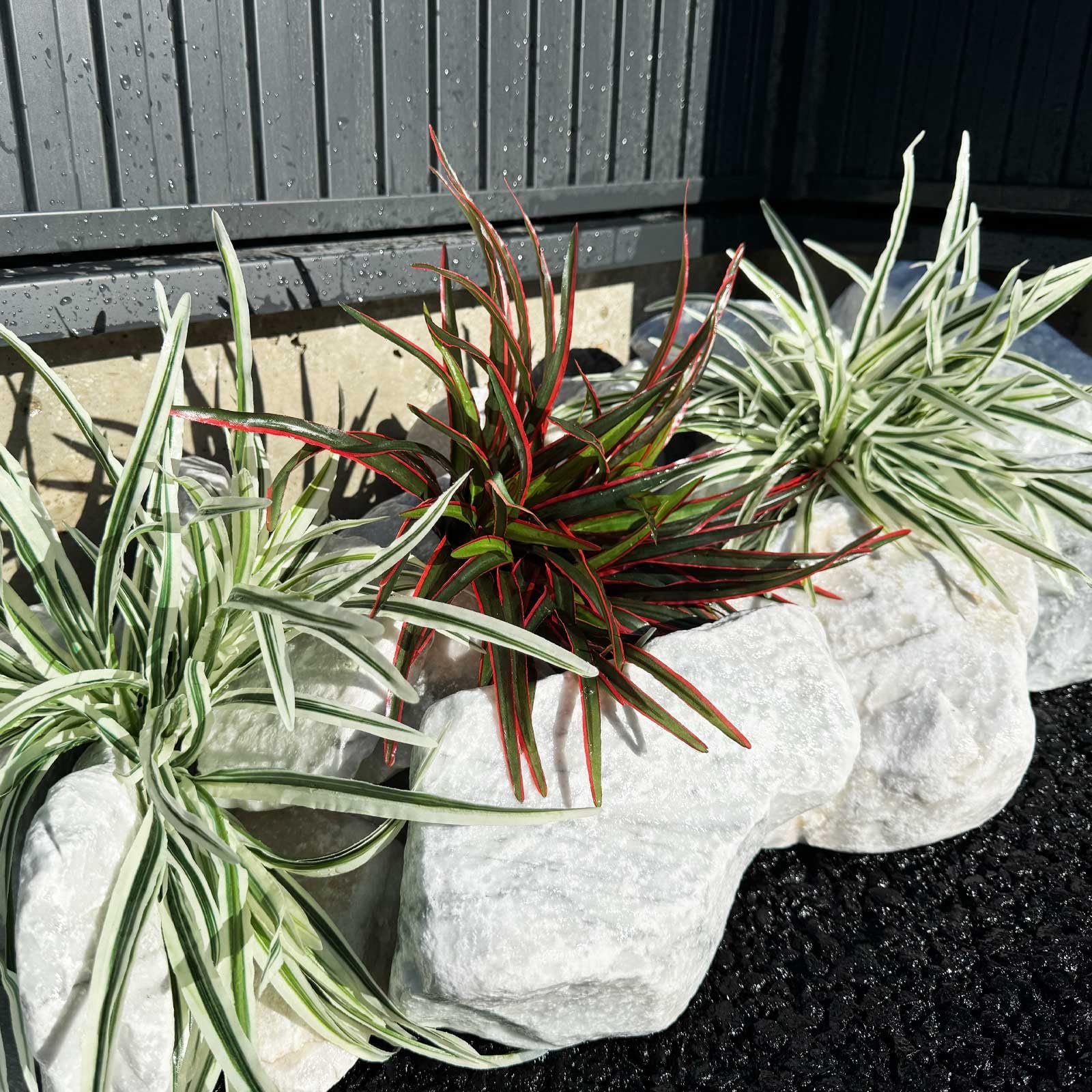 イタリア/ITALGARDEN 大理石粒混 プランター☆ヴィクトリーカップ型 イタリア ITALGARDEN◇大理石粒子混 高級ビクトリーカップ型