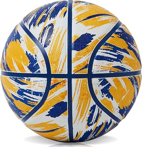 Miniatura 39 de Pelota de baloncesto oficial de goma para interiores y exteriores, tamaño 3/4/5/6/7 para niños, jóvenes, adolescentes, niños y niñas, ideas