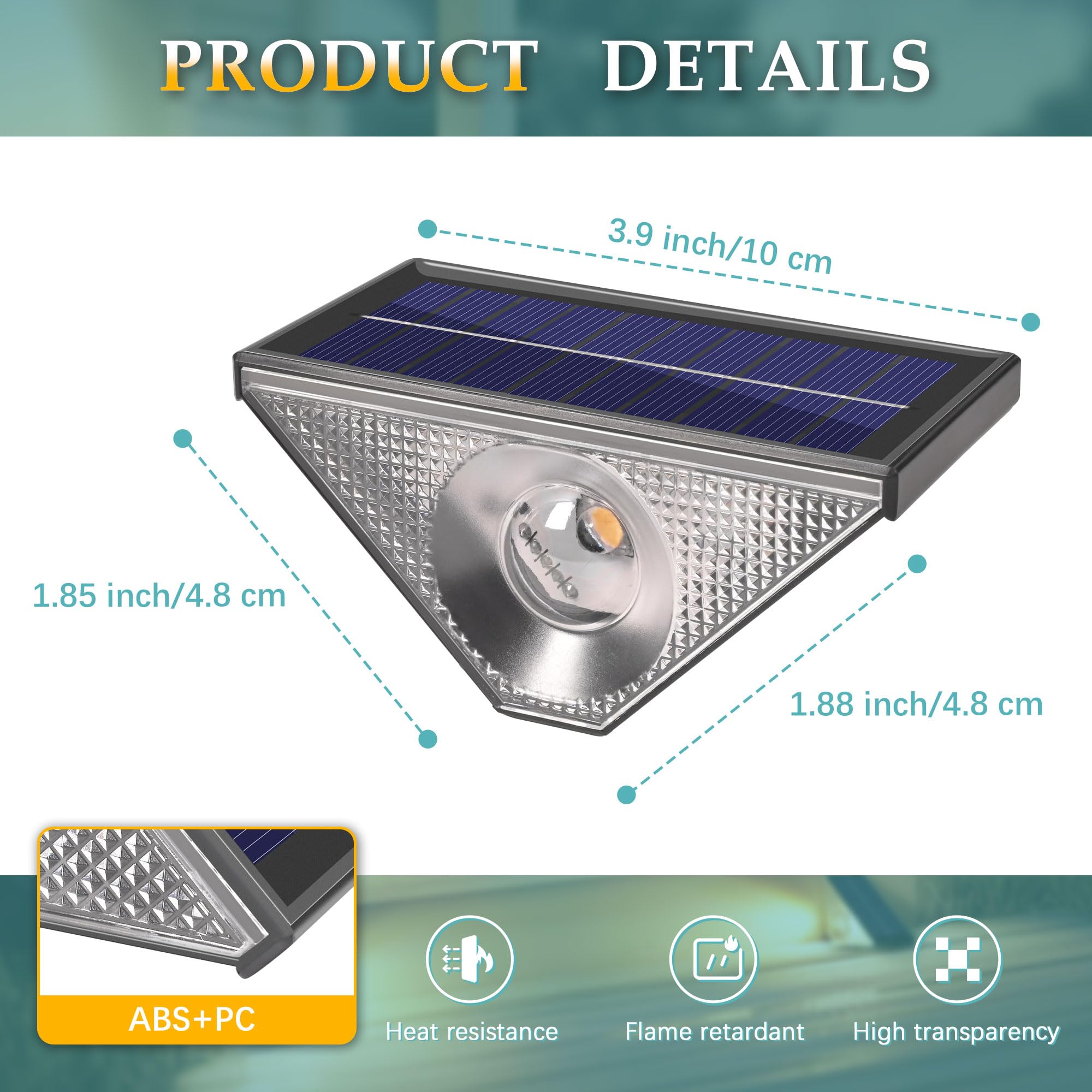 Luci Solari Giardino Esterno, BrizLabs 8 LEDs Faretti led Solari Luce Sepolta Bianco Caldo Lampada Solare da Esterno Impermeabile Luci Terra Giardino per Prato Vialetto Scala Paesaggio, 1 Pezzi