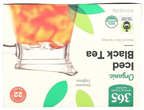 Miniatura 3 de 365 by Whole Foods Market, Té helado negro orgánico, paquete de 22