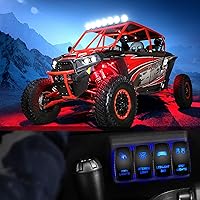 Vista 9 de Nilight - Interruptor basculante de luces de roca 90008B, barra de luz LED, 5 pines, luz LED de encendido/apagado, 20A/12V, 10A/24V, interruptor