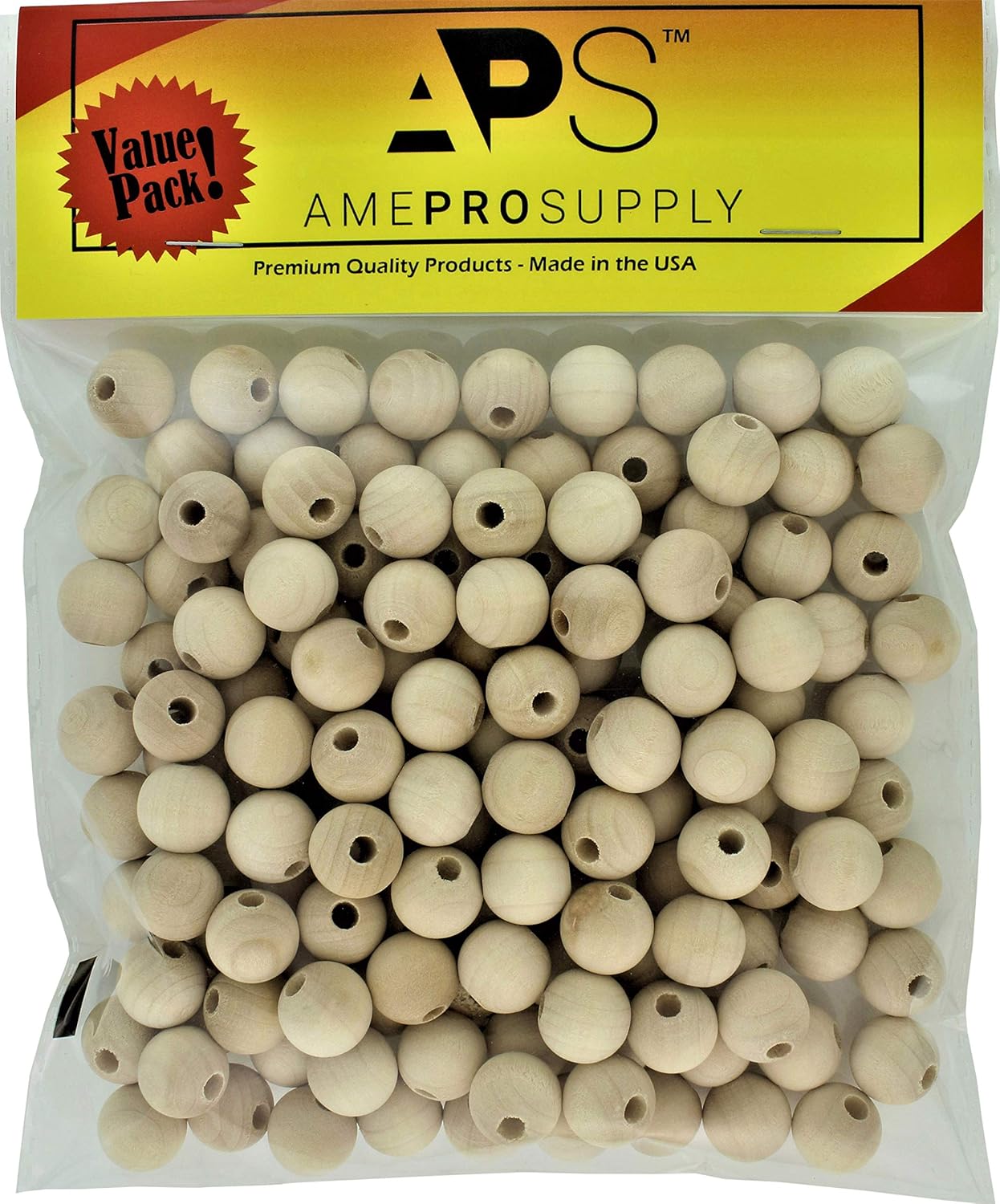 Wooden Beads Unfinished Natural Round Loose Spacer Wood