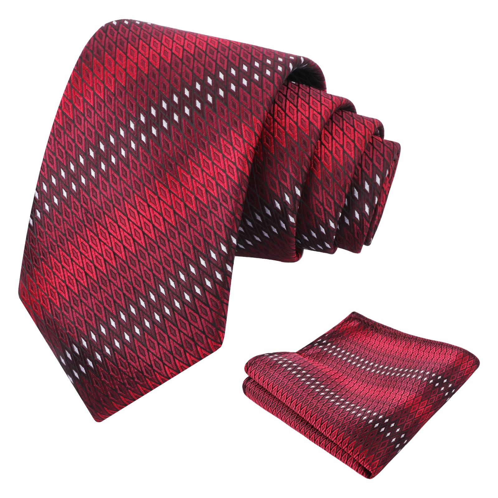 Alizeal Mens 3.15'' Gradient Novelty Tie Set with Pocket Square