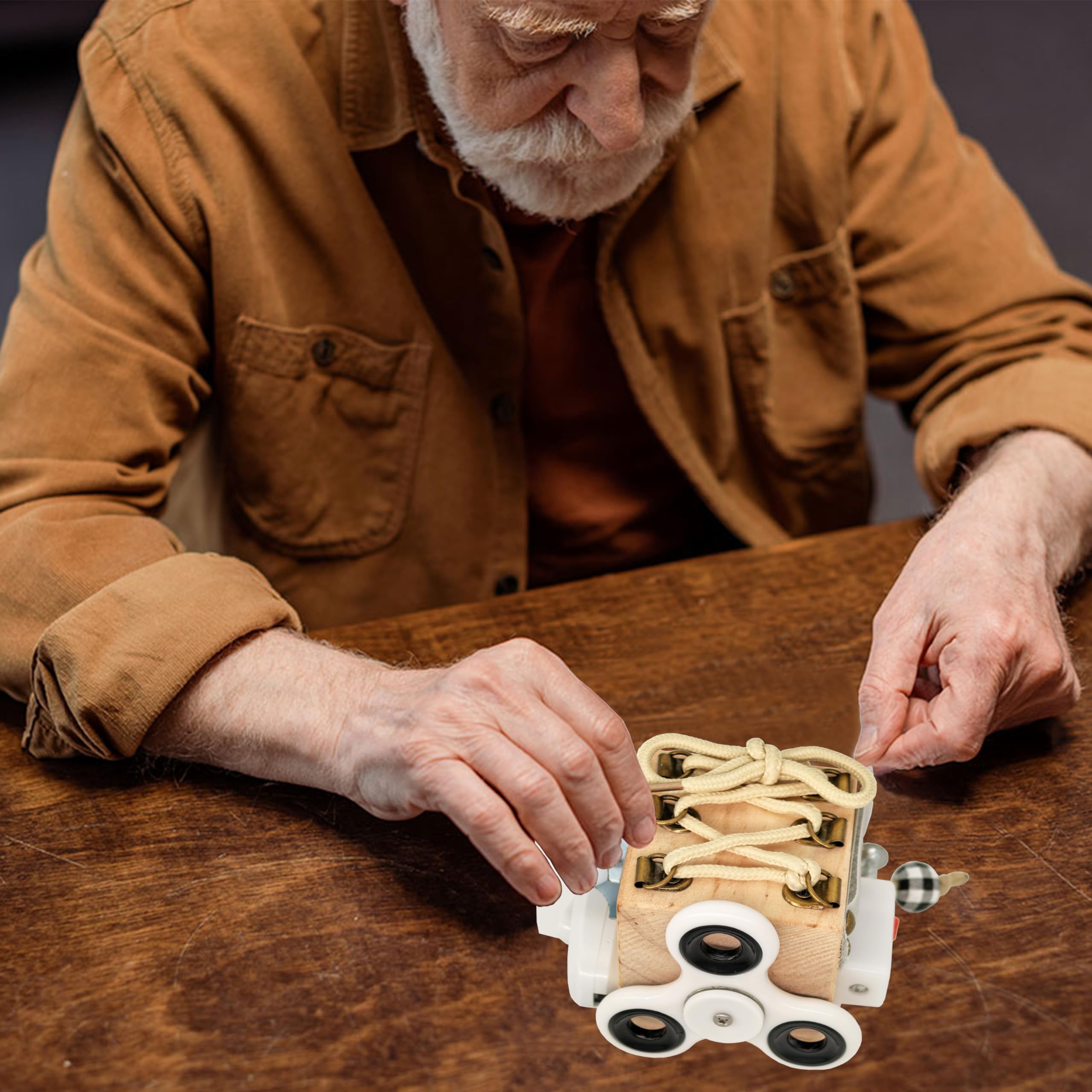 Cajas ocupadas para pacientes con demencia, tableros antiestrés para adultos con demencia, juguetes sensoriales de cubo ocupado para personas mayores, actividades de Alzheimer y regalos terapéuticos