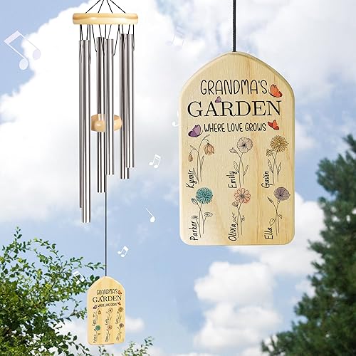 Miniatura 96 de Regalos personalizados para abuelas, campanillas de viento, regalos para abuela, regalo perfecto para el día de la madre, cumpleaños, Acción