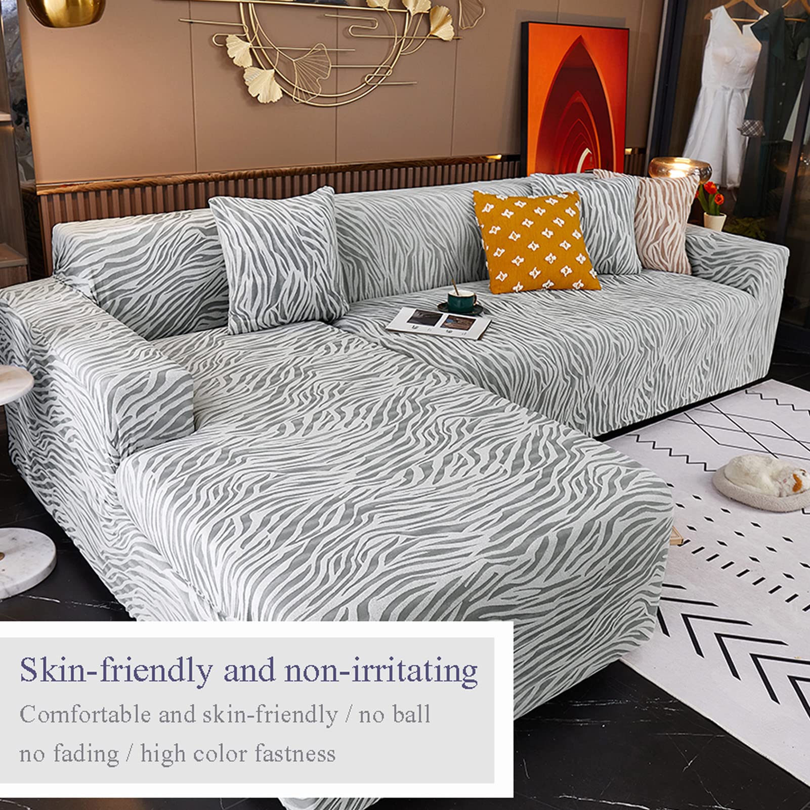 L Shape Need Buy 2pcs Cover Corner Sofa Cover Elastic Sofa Cover for Living Room Stretch Sofa Cover 1/2/3/4 Seater, Color 1.2 Seater and 4 Seater L Shape Need Buy 2pcs Cover Corner Sofa Cover Elastic Sofa Cover for Living Room Stretch Sofa Cover 1/2/3/4 Seater, Color 1.2 Seater and 4 Seater