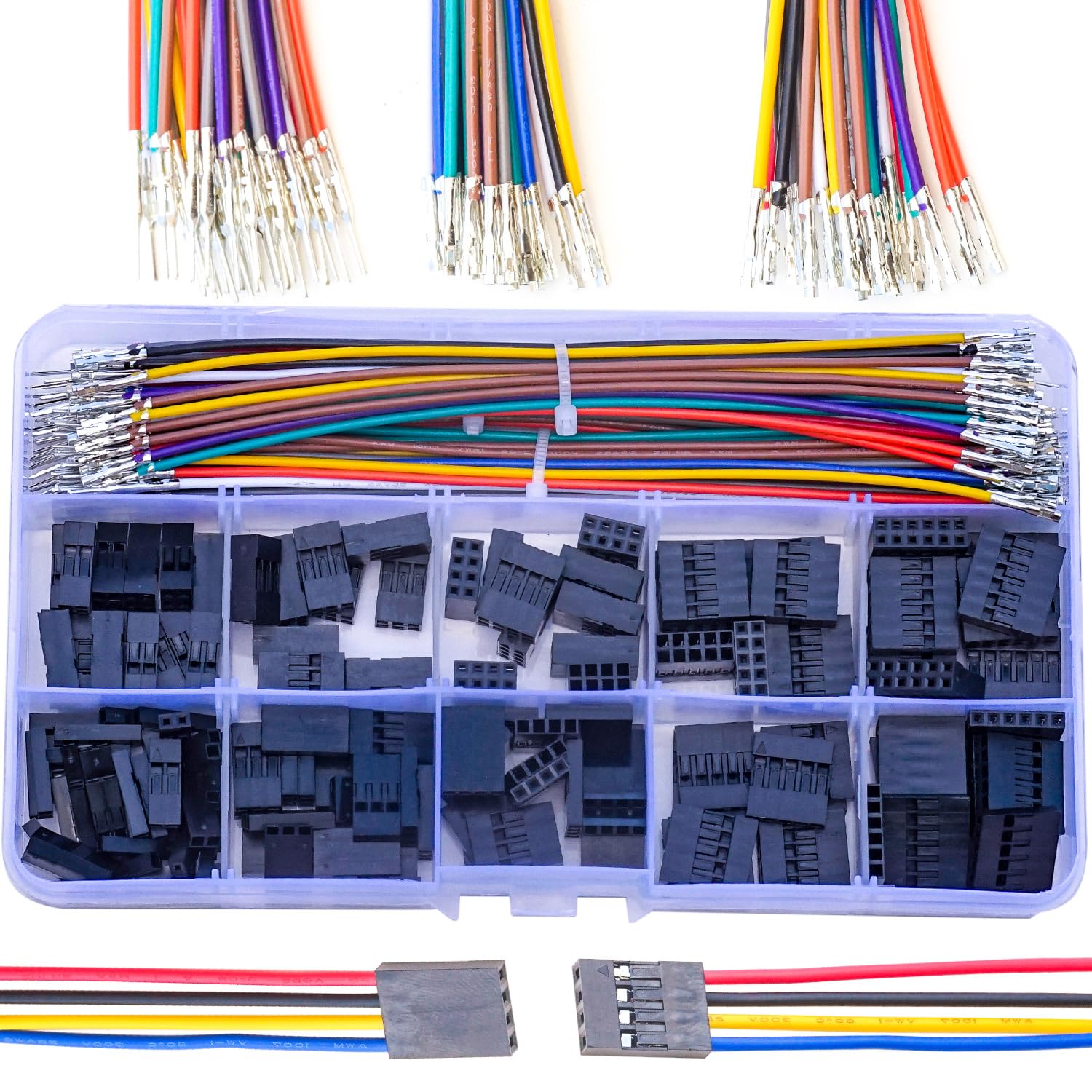 Amazon.com: Ssighuyx MX2.54 2.54mm Cable Connector Kit,Compatible