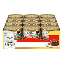 GOURMET Gold Cibo Umido per Gatti Adulti Tortino con Manzo e Verdure 24 Lattine da 85g