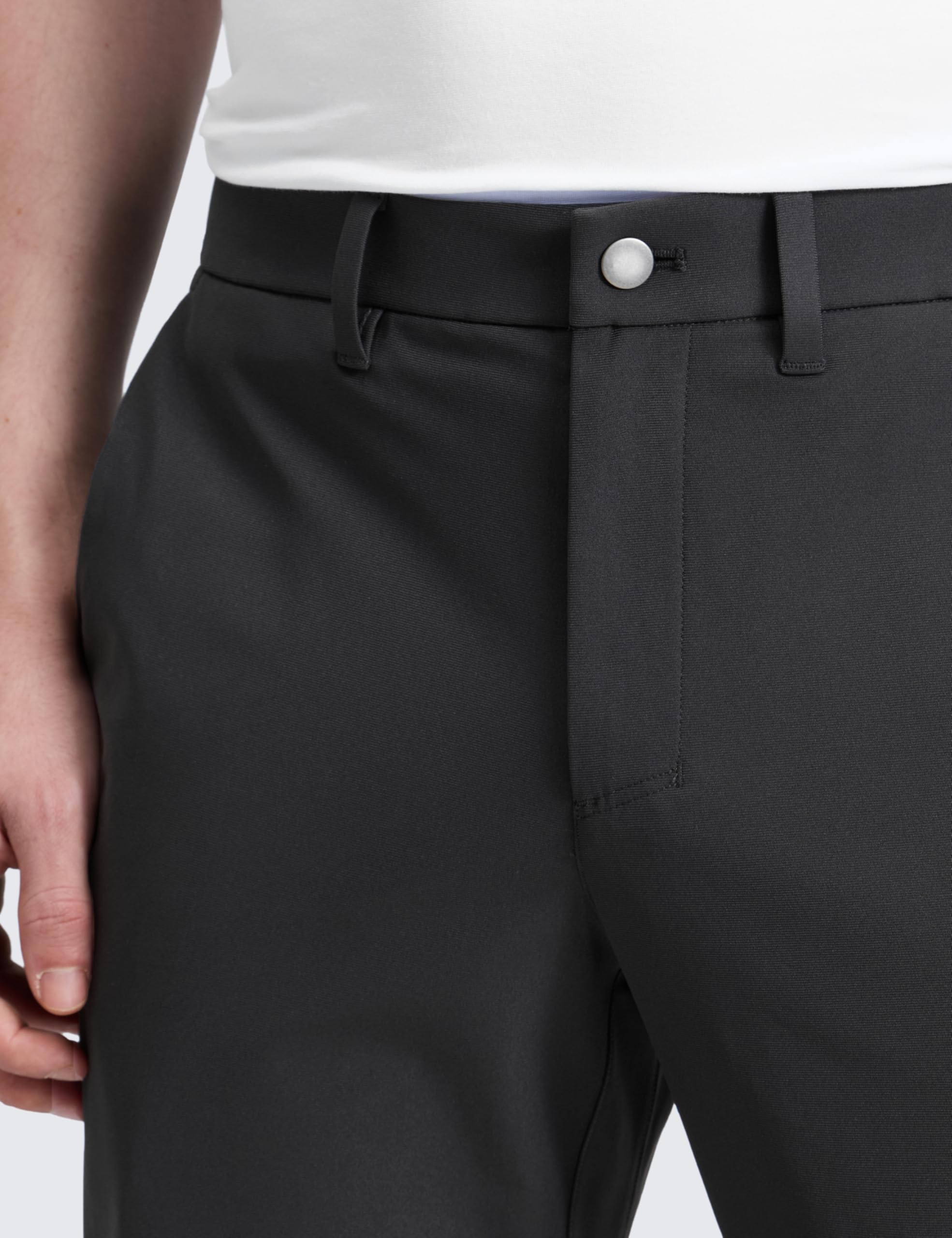 CRZ YOGA Pantaloni da Golf Comodi 86 cm Inchiostro Grigio 52 | Elasticità Adeguata, Antipiega, Casual, Gamba Leggermente Affusolata, Fronte Piatto, Tasche, Pantaloni Dritti per Uomo