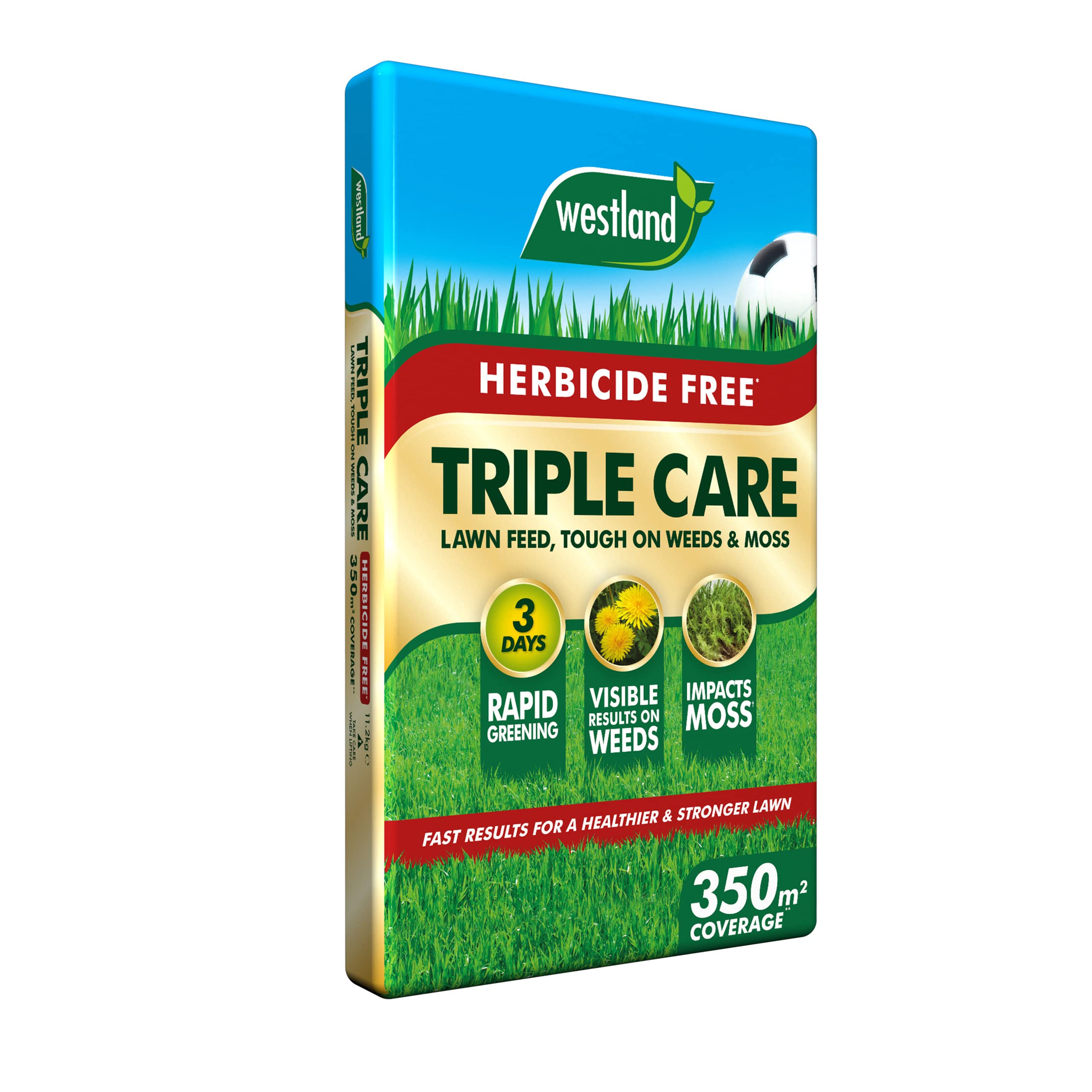 Westland Herbicide All in One Triple Action Lawn Care 350m2 Bag