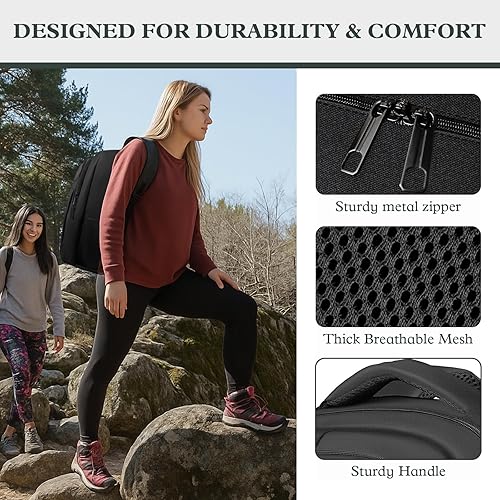 Miniatura 4 de Mochila del ordenador portátil del viaje de 15,6 pulgadas, mochila delgada antirrobo de la escuela del negocio, Negro -, Mochilas de viaje