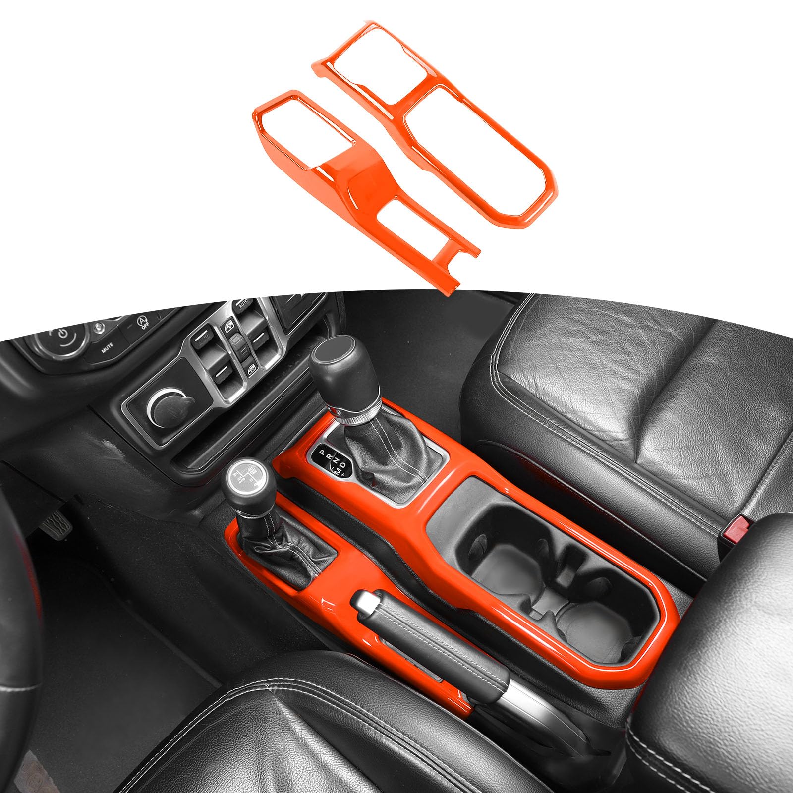 小物 GOD Amazon.com: RT-TCZ for Jeep JL Orange Console Gear Shift 4WD Panel
