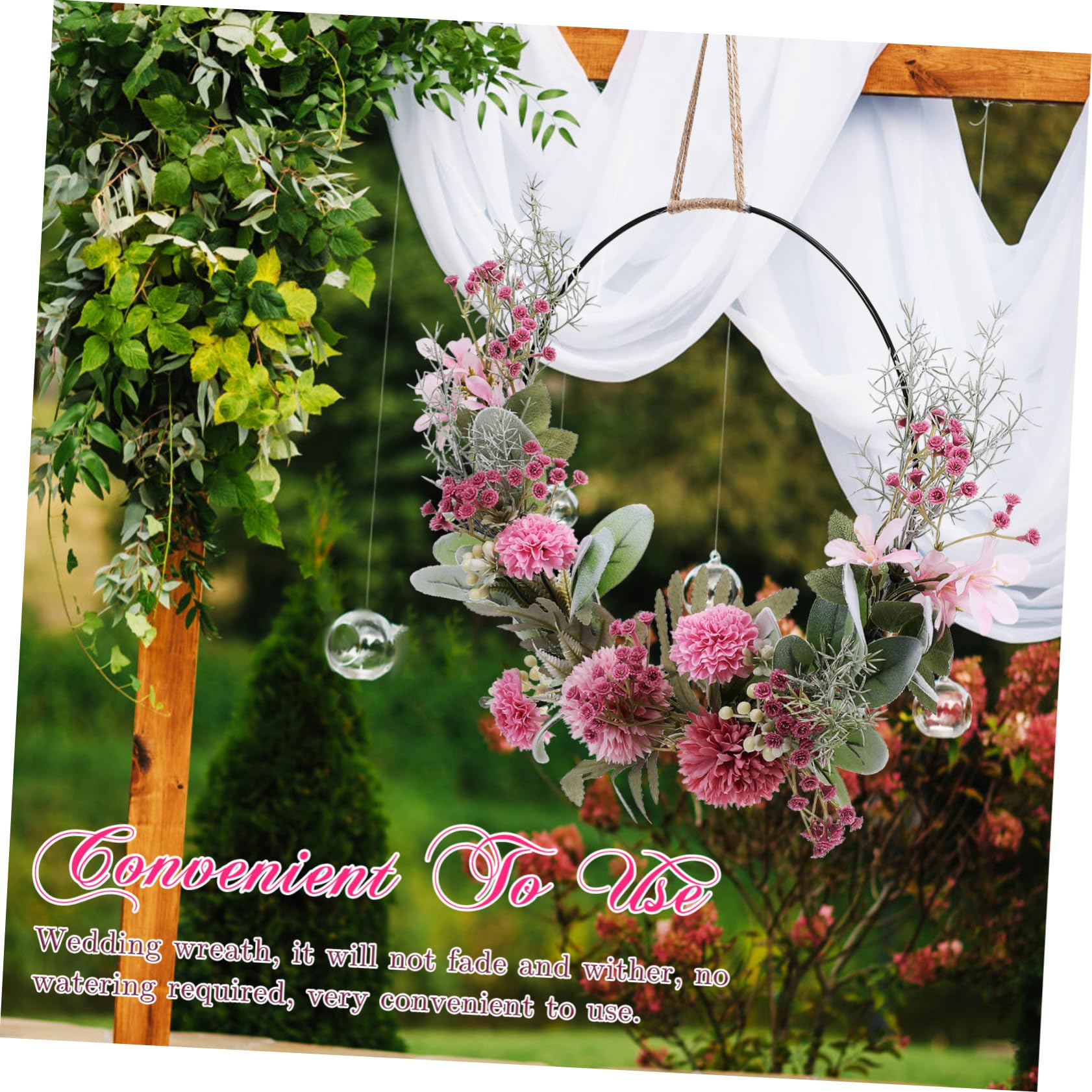 Zerodeko 2stücke Kunstblumenkranz Mit Bunten Blüten Und Blättern Als Tür Oder Fensterdekoration Für Hochzeiten Und Und Langlebig