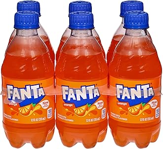 Orange Soda Soft Drink, 12 fl oz Bottles, 6 Pack