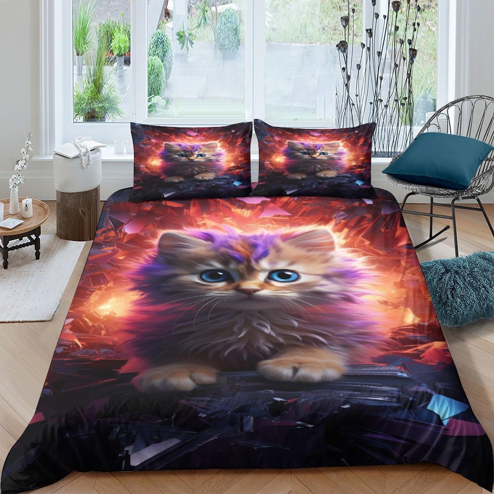 Parure de lit chatons douce pour créer un cocon cocooning dans votre chambre