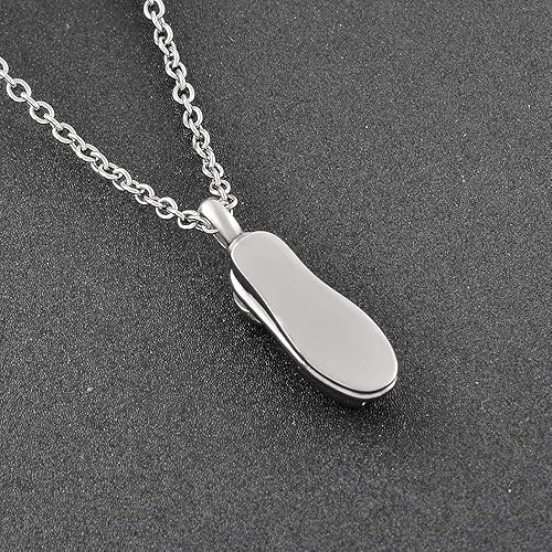 Miniatura 3 de Artículos Conmemorativos Collar De La Urna del Animal Doméstico para Las Cenizas De Alta Calidad De Acero Inoxidable Cremación Colgante Joyería