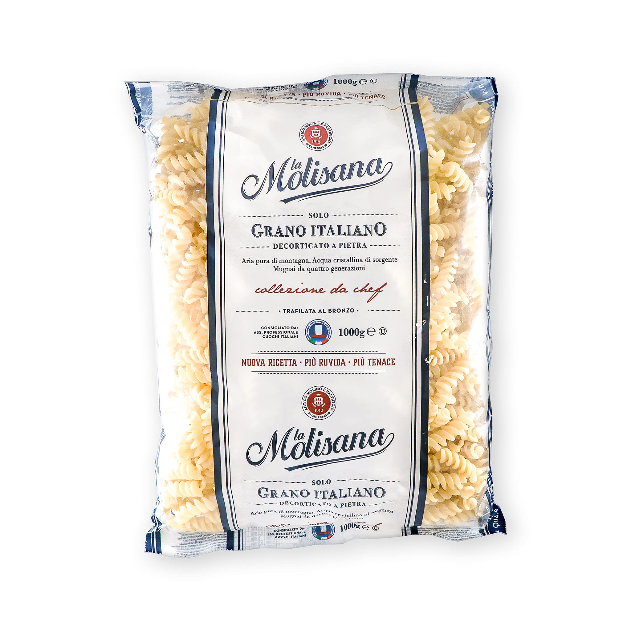 La Molisana Fusilli N° 28 Chefs Special Durum Wheat Semolina Pasta, 35.27 oz ℮ 2.2 lbs ℮ 1000 g (B07N4P5R99) Amazon Price History, Amazon Price Tracker