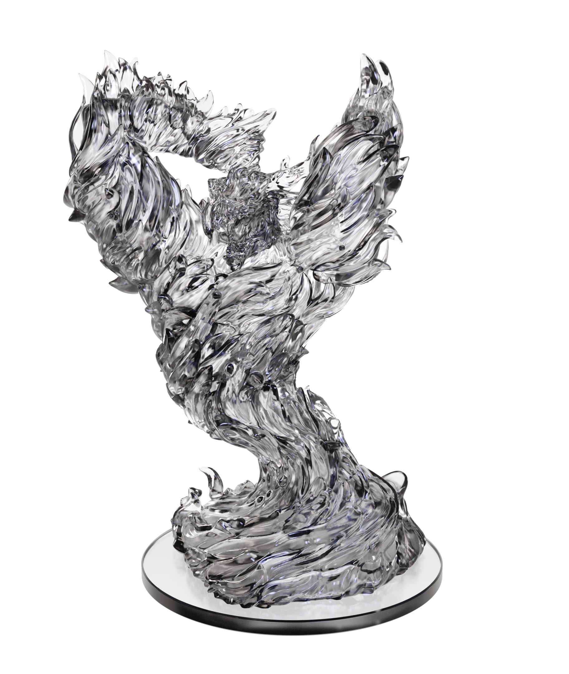 WizKids D&D Nolzur's Marvelous Miniatures: Animated Fire Breath Dungeons and Dragons Unpainted Miniatures, Silver