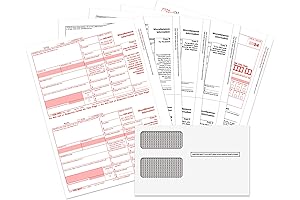 QuickBooks 2024 1099 MISC Laser Forms Kit for Tax Reporting